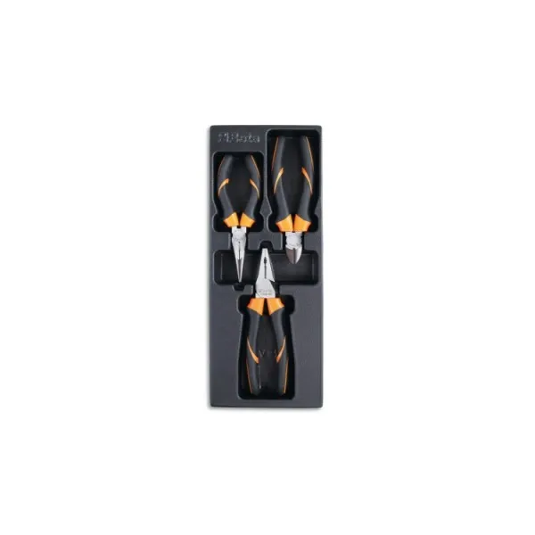 ABS thermogevormde inlay met tangen, industriële afwerking, 2 componenten handvatten