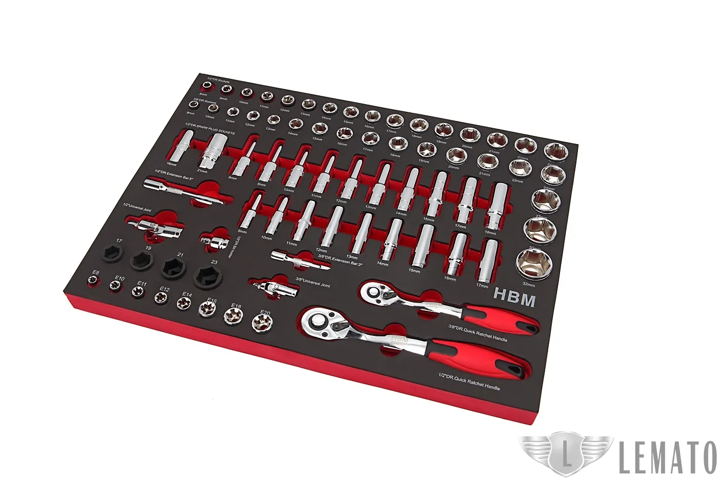 HBM 283 Delige Deluxe Gevulde Hoge Gereedschapswagen ROOD – Model 2