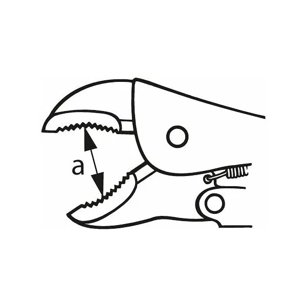 HOLEX Universele griptang, ovale bekvorm, Totale lengte: 115mm