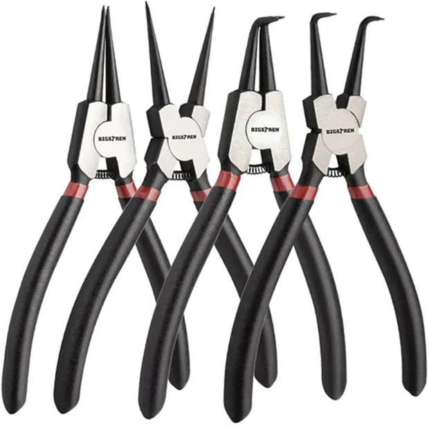 SEEGERRING TANGEN SET  4 STUKS  INTERN / EXTERN