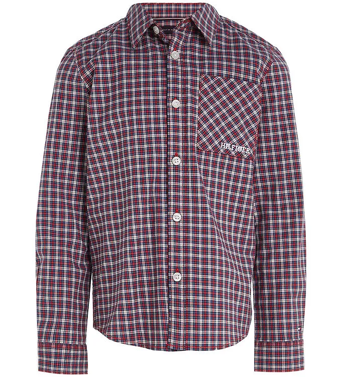 TOMMY HILFIGER OVERHEMD  CONTROLEREN  DEEP INDIGO/MULTI