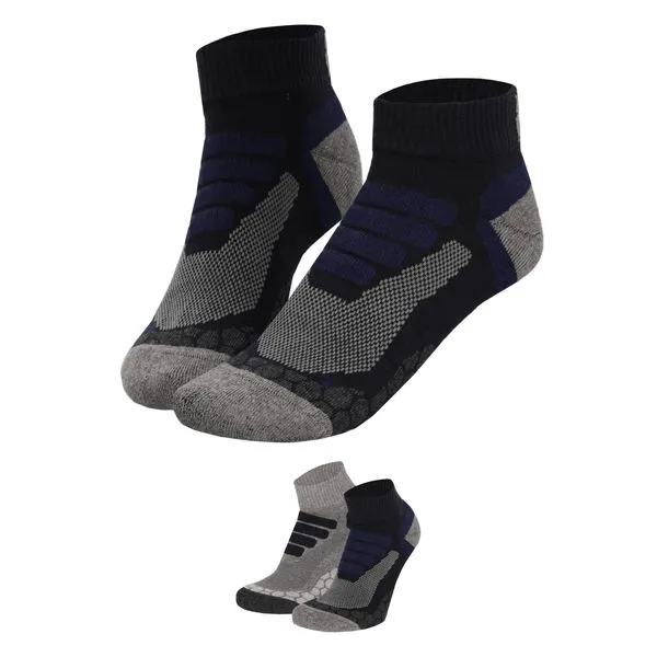 XTREME WANDELSOKKEN QUARTER 6PACK MULTI BLUE   