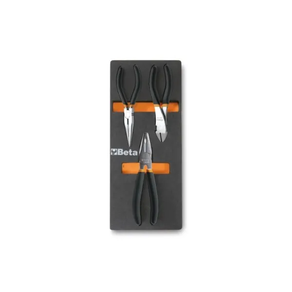 Zachte foam inlegbak met tangen en kniptangen